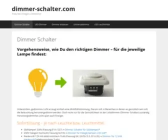 Dimmer-Schalter.com(Dimmer Schalter) Screenshot