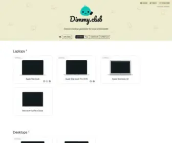 Dimmy.club(Device mockup generator for your website and app screenshots) Screenshot