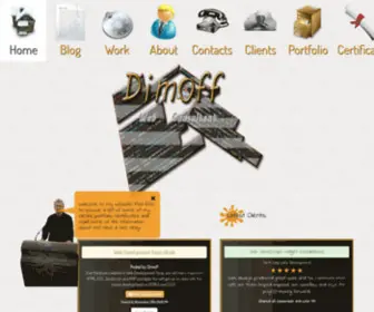 Dimoff.biz(Web Consultant (Web Design and Development)) Screenshot