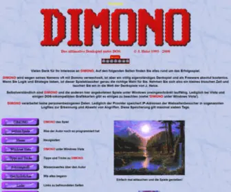 Dimono.de(Das ultimative Denkspiel unter DOS) Screenshot