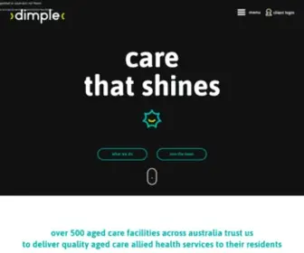 Dimplecare.com(Delivering care) Screenshot