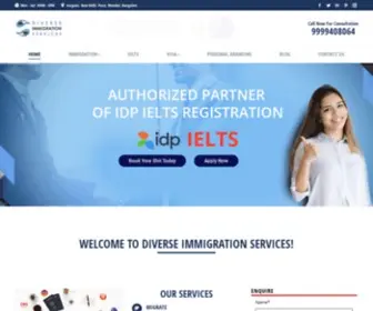 Dimsindia.com(Diverse Immigration Services) Screenshot