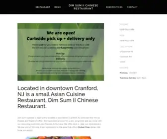 Dimsumcranford.com(Dim Sum II Chinese Restaurant) Screenshot