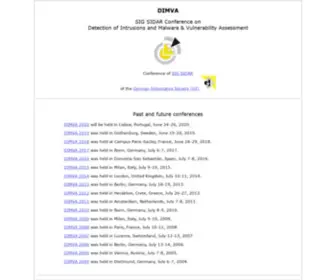 Dimva.org(Conference on Detection of Intrusions and Malware & Vulnerability Assessment) Screenshot