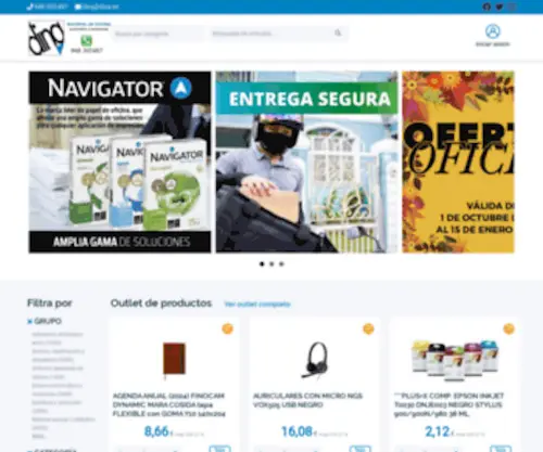 Dina.es(Material de oficinas y suministros para empresas) Screenshot