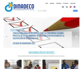 Dinadeco.go.cr(ReCAPTCHA demo) Screenshot