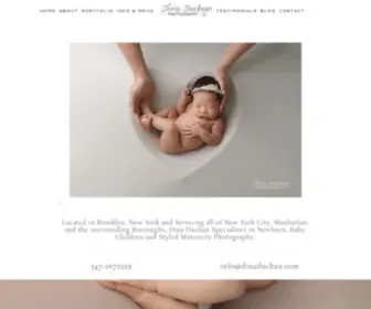 Dinaduchan.com(NY Newborn and Maternity Photographer Servicing New York City and Surrounding Areas) Screenshot