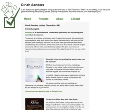 Dinahsanders.com(Dinah Sanders) Screenshot