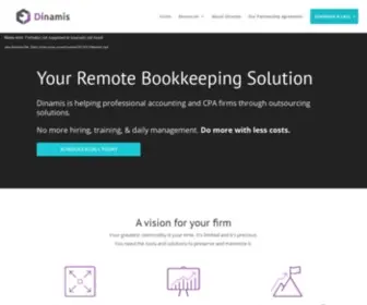 Dinam.is(Remote Staffing &amp; Outsourcing For Bookkeeping) Screenshot