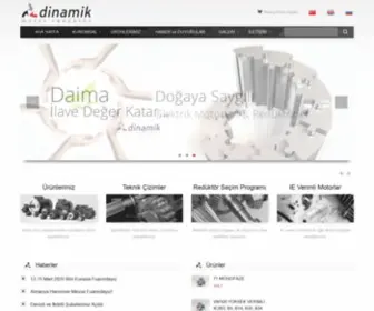 Dinamikmotor.com.tr(Dinamik Motor Redüktör San) Screenshot
