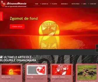 Dinamomania.eu(Site-ul suporterilor dinamovisti) Screenshot