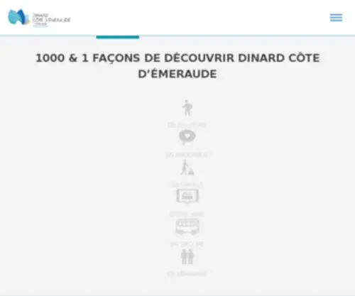 Dinardtourisme.com(SITE OFFICIEL DE L'OFFICE DE TOURISME DE DINARD) Screenshot