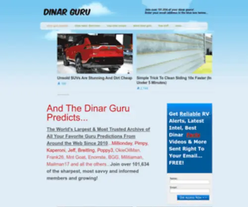 Dinarguru.com(Dinar Guru) Screenshot
