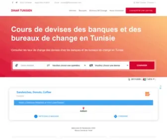 Dinartunisien.com(Cours des devises en Tunisie) Screenshot