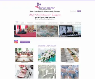 Dinas-Decor.com(Dina's Decor Linen Rentals) Screenshot