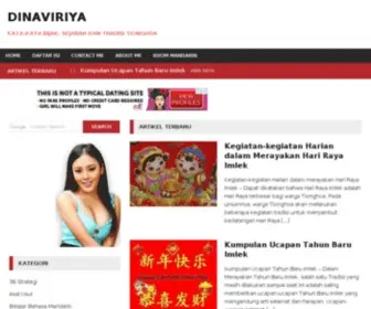 Dinaviriya.com(Kata-kata Bijak, Tradisi Tionghoa dan Sejarah China) Screenshot