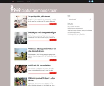 Dinbarnombudsman.nu(Barnombudsmannen) Screenshot