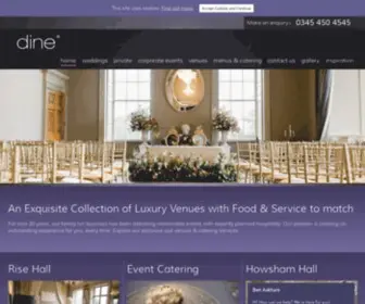 Dine.co.uk(Award Winning Events & Catering Services) Screenshot