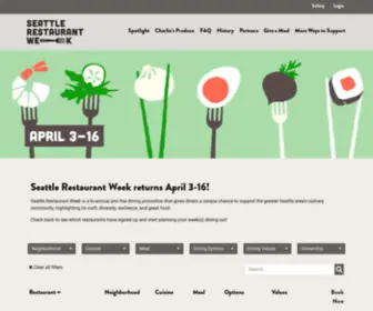 Dinearoundseattle.org(Seattle Restaurant Week) Screenshot