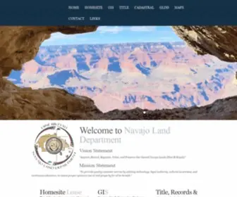 Dinehbikeyah.org(Navajo Land Department) Screenshot