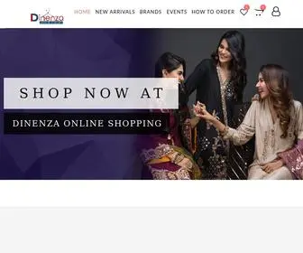 Dinenza.com(Buy Pakistani Dresses) Screenshot