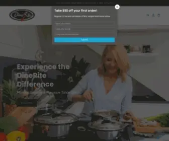 Dinerite.com.au(Experience DineRite's waterless cooking technique and induction cookware) Screenshot