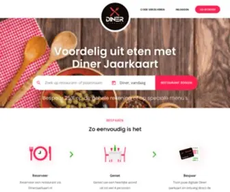 Dinerjaarkaart.nl(Voordelig uit eten met Diner Jaarkaart) Screenshot