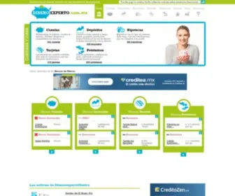 Dineroexperto.com.mx(Comparador de productos financieros) Screenshot