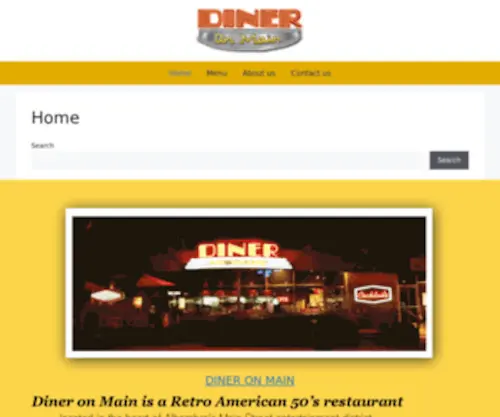 Dineronmainrestaurant.net(The historic site) Screenshot