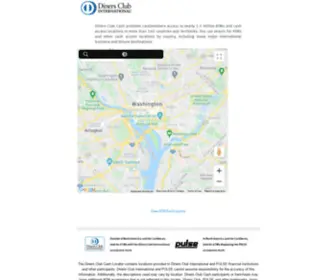 Dinersclubcash.com(Search for DCI Locations ATM Locator) Screenshot