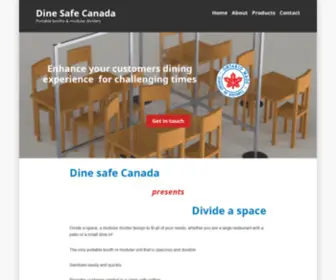 Dinesafecanada.ca(Enhance your customers dining experience for challenging times) Screenshot