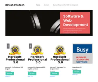 Dineshinfotech.com(Dinesh InfoTech) Screenshot