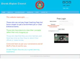 Dineshmiglani.com(Dinesh Miglani Tutorials) Screenshot
