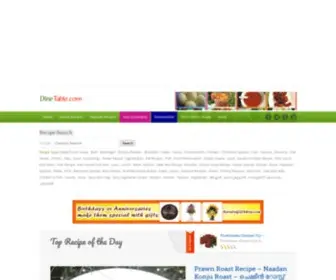 Dinetable.com(Kerala recipes) Screenshot