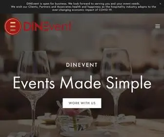 Dinevent.com(Event Planning Professionals at Your Service) Screenshot