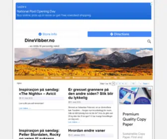 Dinevibber.no(En kilde til personlig vekst) Screenshot