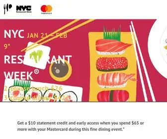 Dinewithmc.com(Restaurant Week Enrollment Template) Screenshot