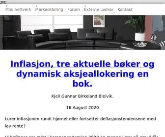 Dinfinansside.no(Egenkapital plassering) Screenshot