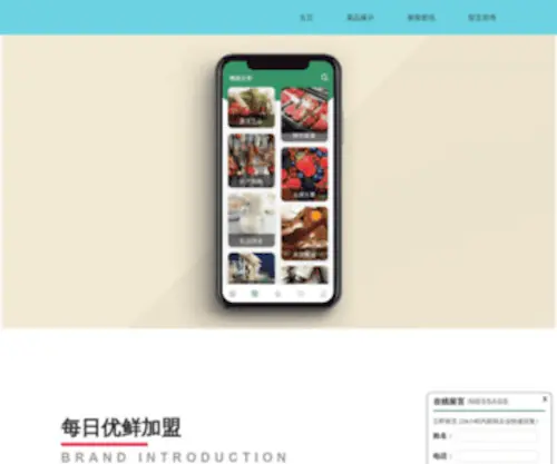 Dingdongmc.com(每日优鲜加盟网) Screenshot