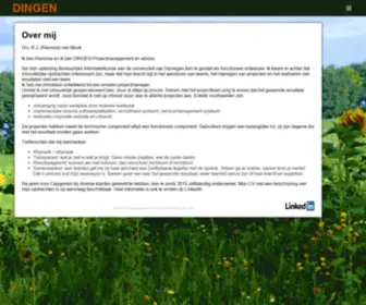 Dingen.nl(Project Projectmanagement) Screenshot