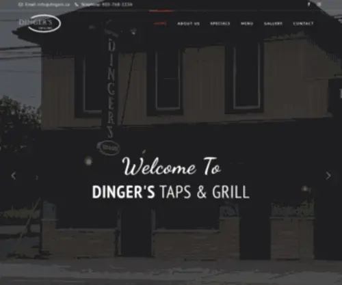 Dingers.ca(Dinger's Taps & Grill) Screenshot