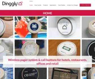 Dinggly.com(Wireless pager systems & call buttons) Screenshot