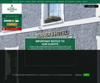 Dinglebenners.com(Our hotel in Dingle Town Centre) Screenshot