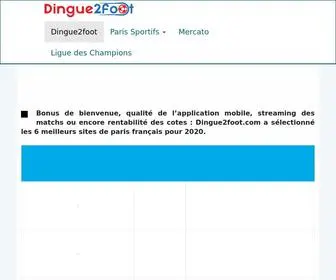 Dingue2Foot.com(Les meilleurs sites de paris sportif 2020 en France) Screenshot