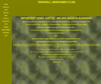 Dingwallwargamesclub.co.uk(The Dingwall Wargames Club Web Site) Screenshot