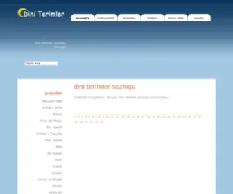 Diniterimler.com(Dini) Screenshot