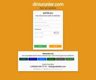 Diniurunler.com(ALAN ADI SATILIKTIR) Screenshot