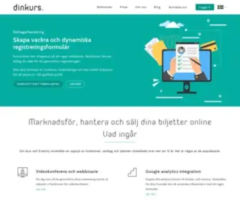 Dinkurs.se(Startsida för) Screenshot