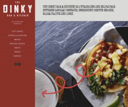 Dinkybarandkitchen.com(Dinky Bar & Kitchen) Screenshot