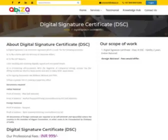 Dinkyc.com(Digital Signature Certificate Online) Screenshot